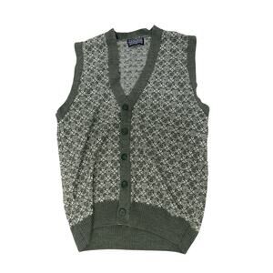 Jantzen Classics Green Men’s Button Sweater Vest Size XL Grandpacore Grandpa
